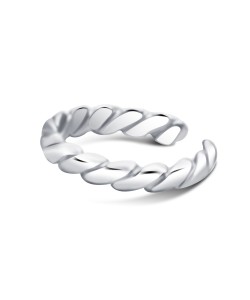 Spiral Pattern Silver Ear Cuff EC-3036